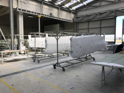 Fábrica de Tecnam en Italia
