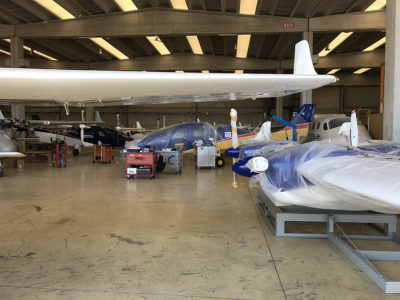 Fábrica de Tecnam en Italia