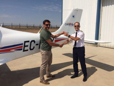 Entrega de Tecnam P2002 JF en Navarra y Gran Canaria